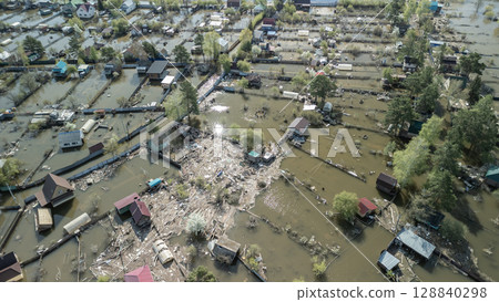 Floods and cyclone, global warming. Climate change,natural disasters the tsunami of nature.The apocalypse, catastrophes.Storms and destruction.The remnants of human life are floating in dirty water Floods and cyclone, global warming. Climate change,natural disasters the tsunami of nature.The apocalypse, catastrophes.Storms and destruction.The remnants of human life are floating in dirty water 128840298