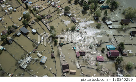 Floods and cyclone, global warming. Climate change,natural disasters the tsunami of nature.The apocalypse, catastrophes.Storms and destruction.The remnants of human life are floating in dirty water Floods and cyclone, global warming. Climate change,natural disasters the tsunami of nature.The apocalypse, catastrophes.Storms and destruction.The remnants of human life are floating in dirty water 128840299