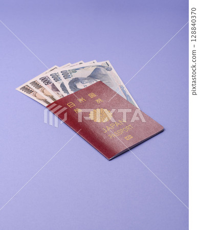 Japanese passport for travelling, flying and doing business 128840370