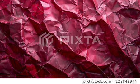Garnet crumpled paper texture background 128842974