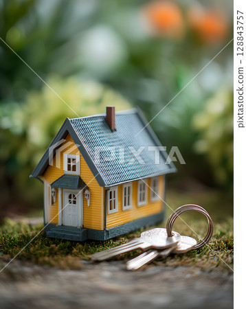 Real estate, property, selling and buying premises for business. Real estate concept. Neural network AI generated art 128843757