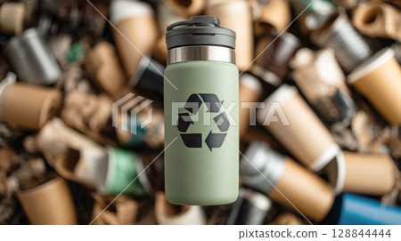Sustainable, stylish, and built to last, this eco-friendly reusable bottle helps you reduce waste and stay hydrated on the go. Join the movement for a healthier planet, one refill at a time 128844444