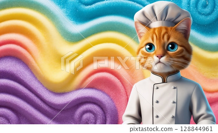 vibrant candy inspired sugar texture with detailed granules for use in sweet themed advertisements festive posters or baking related visuals 128844961