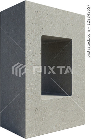 Concrete block, remove background 128845657