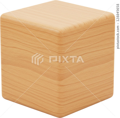brown wooden block, remove background 128845658