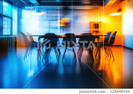 Modern Stylish Meeting Room in Contemporary Office 128846544
