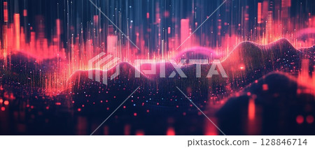 Abstract Dark Minimal Scene with Vertical Elements Abstract Dark Minimal Scene with Vertical Elements 128846714