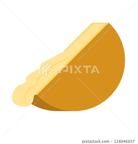 Raclette cheese simple illustration 128846837