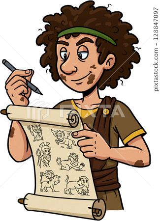 Cheerful Roman Scholar 128847097