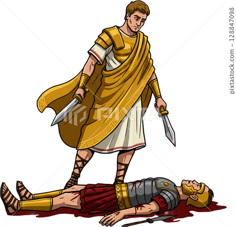 Roman Victory Scene 128847098