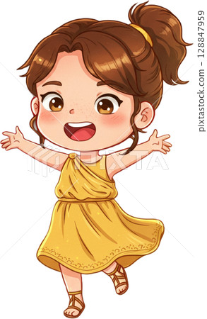 Joyful Roman Child 128847959