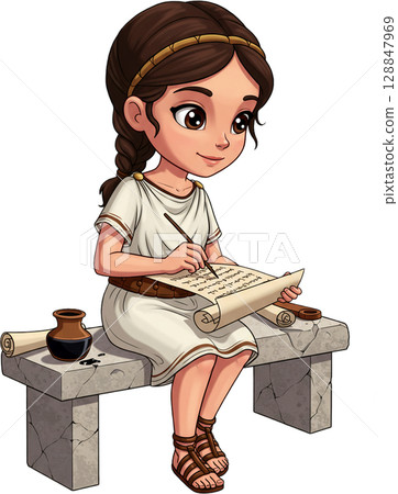 Little Roman Writer Little Roman Writer 128847969