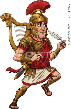 Trumpeting Roman Hero Trumpeting Roman Hero 128847977