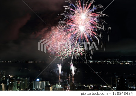 Lake Suwa fireworks festival Lake Suwa fireworks festival 128848484