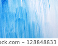 Abstract Blue color paint. Blue brush stroke background and frame. 128848833