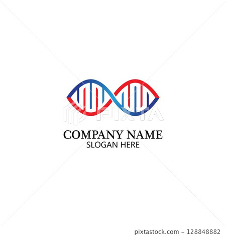 Infinity DNA Logo Icon Vector 128848882