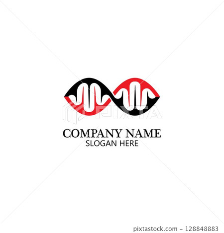Infinity DNA Logo Icon Vector 128848883