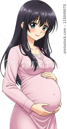Thoughtful Pregnant Lady 128849078