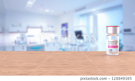 The Fentanyl Citrate for medical or drug concept 3d Rendering. The Fentanyl Citrate for medical or drug concept 3d Rendering. 128849165