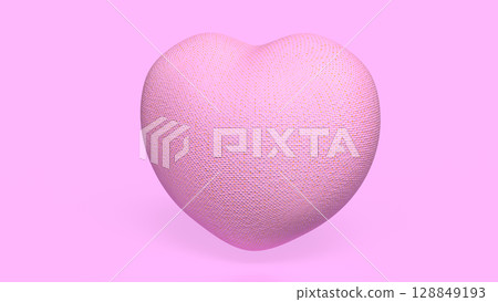 The Pink Heart for Health or Love concept 3d Rendering The Pink Heart for Health or Love concept 3d Rendering 128849193