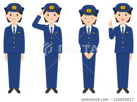 女警官全身第 1 部分 128850817