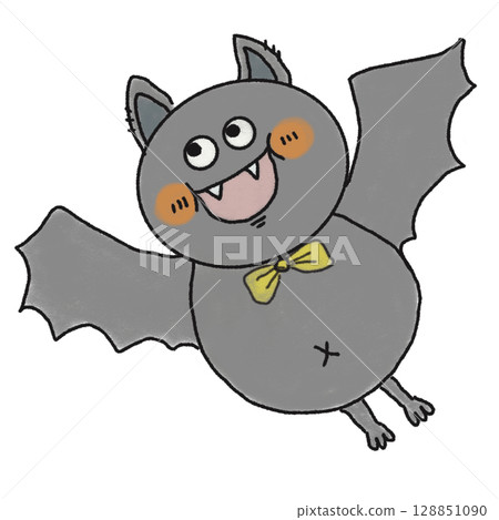Flying bat character Flying bat character 128851090