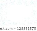 Water drop frame white 128851575