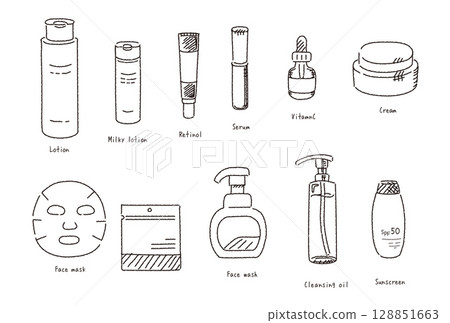 手寫護膚套裝 128851663