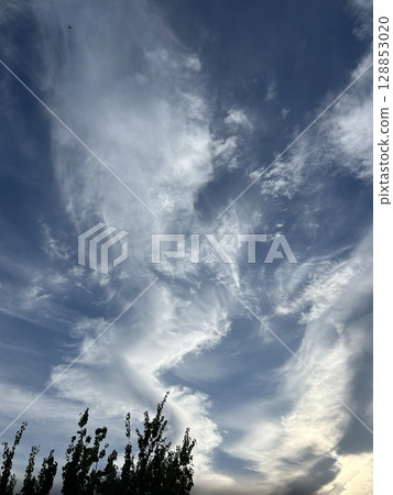 Clouds floating in the summer sky 128853020