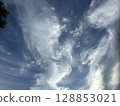 blue sky and white clouds 128853021