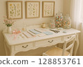 Handmade artist's atelier/stylish workshop/AI image 128853761