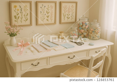 Handmade artist's atelier/stylish workshop/AI image Handmade artist's atelier/stylish workshop/AI image 128853761