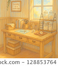 Handmade artist's atelier/stylish workshop/AI illustration 128853764