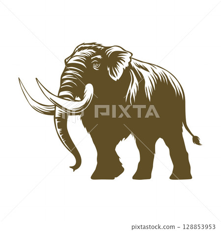 Ancient Giant Mammoth of Snow 128853953