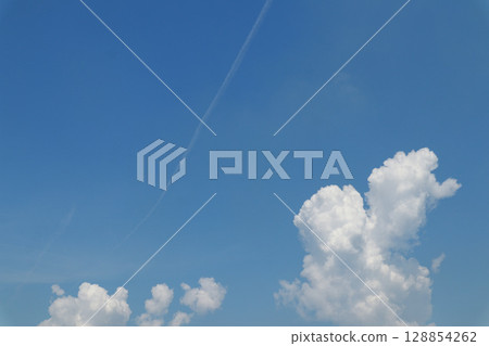 Clouds floating in the blue sky Clouds floating in the blue sky 128854262