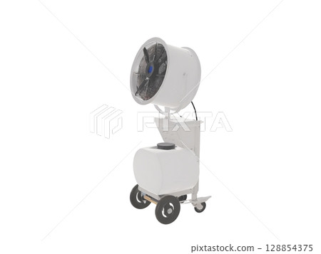 夏季建築工地使用噴霧器預防中暑 夏季建築工地使用噴霧器預防中暑 128854375