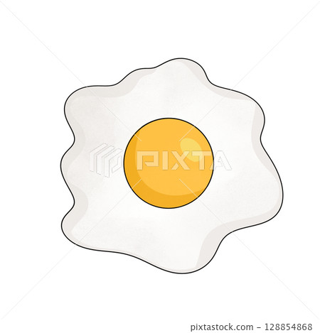 Fried egg 128854868