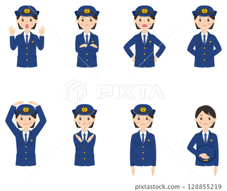 女警官上半身第 2 部分 128855219