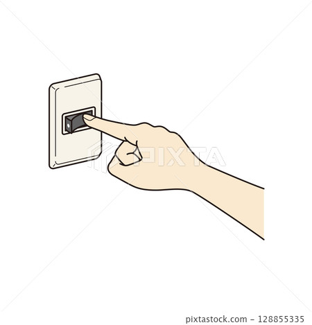 壁燈開關打開圖解 128855335