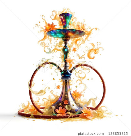 vintage lantern made of water splash 128855815