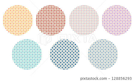 Pattern 3-2 Checkered pattern set 128856293