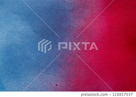 Red and blue spray paint background Red and blue spray paint background 128857037