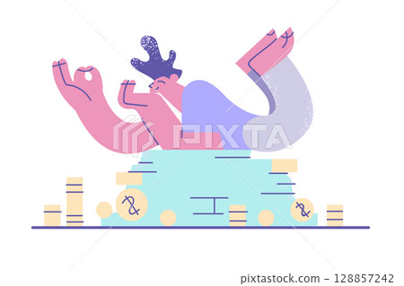 Financial success, wealth, money concept 128857242