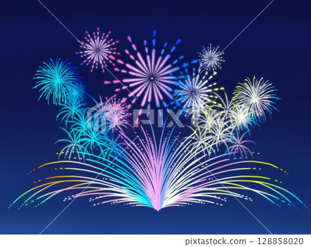 Colorful fireworks 4/5 128858020