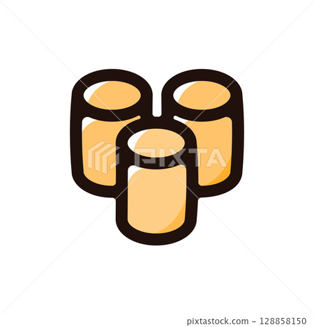 Pasokka 插圖圖示(巴西、糖果、食物菜單材料) Pasokka 插圖圖示(巴西、糖果、食物菜單材料) 128858150