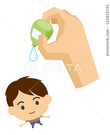 Eye drops from the second floor (Proverb illustration) Eye drops from the second floor (Proverb illustration) 128858581