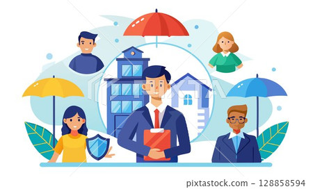 They may work for insurance companies or as independent agents representing multiple insurers. 128858594