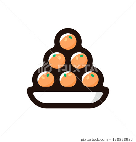 Laddu插圖圖示(印度糖果和食物菜單材料) Laddu插圖圖示(印度糖果和食物菜單材料) 128858983