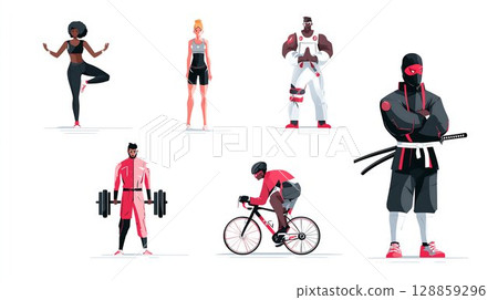 Active Lifestyles Yoga, Fitness, Martial Arts, Cycling 128859296