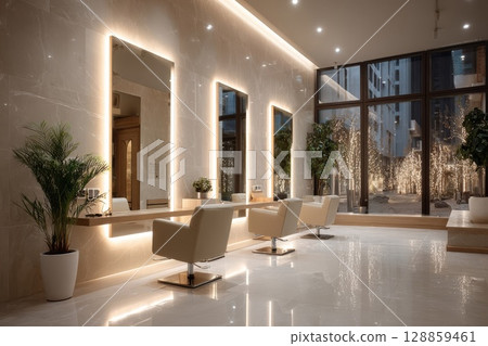 Stylish hair salon 128859461